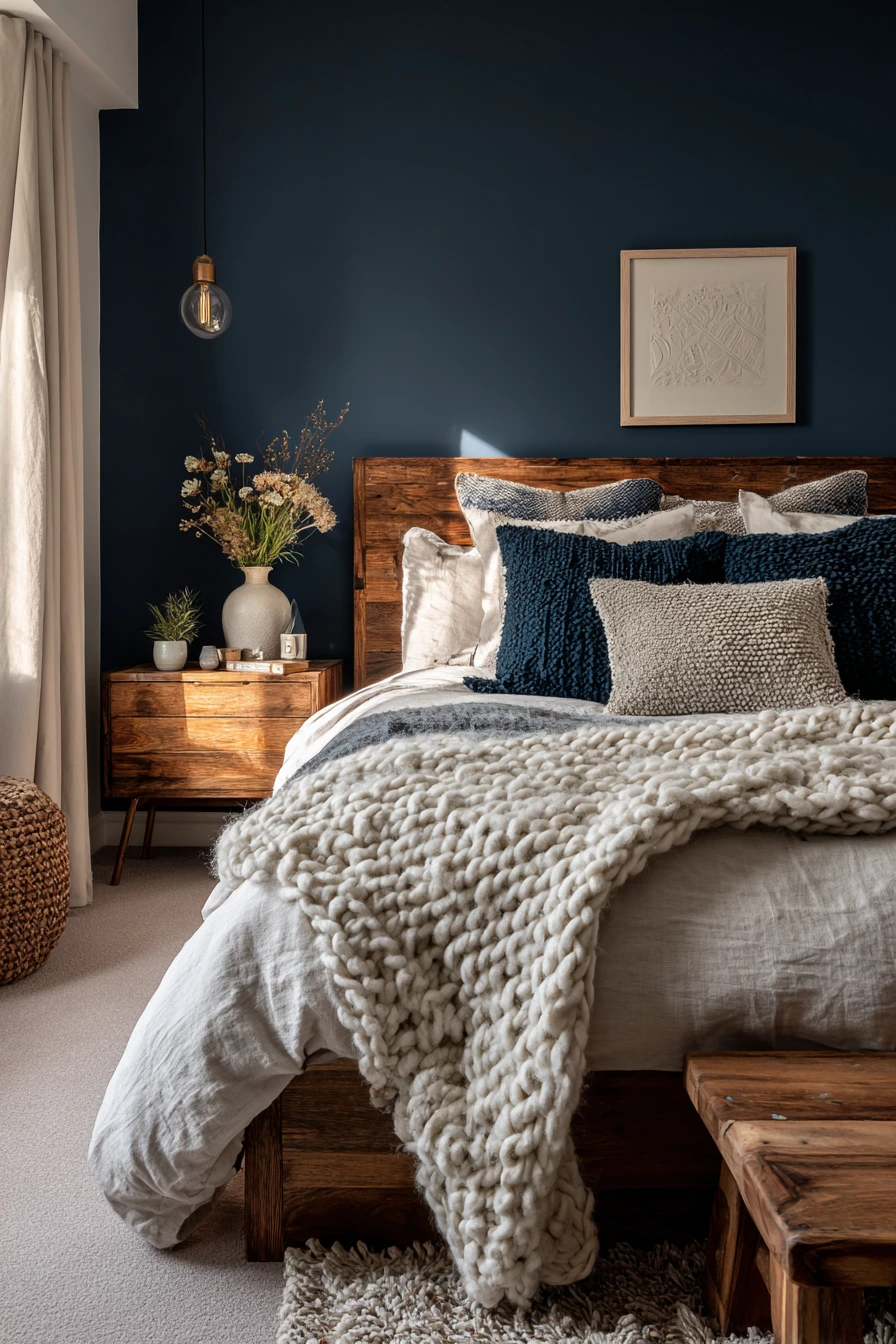 cozy bedroom blue 27