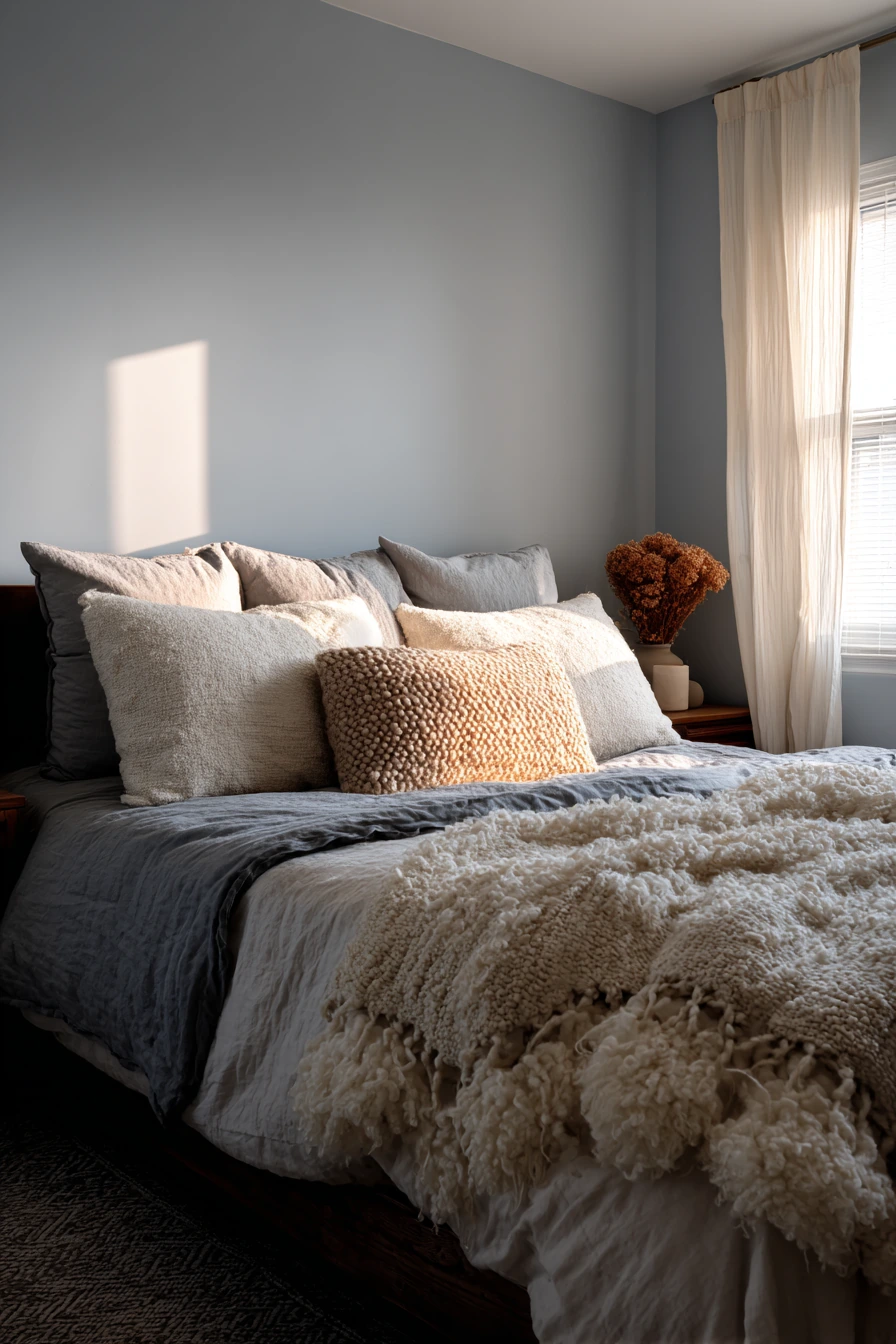 cozy bedroom blue 37
