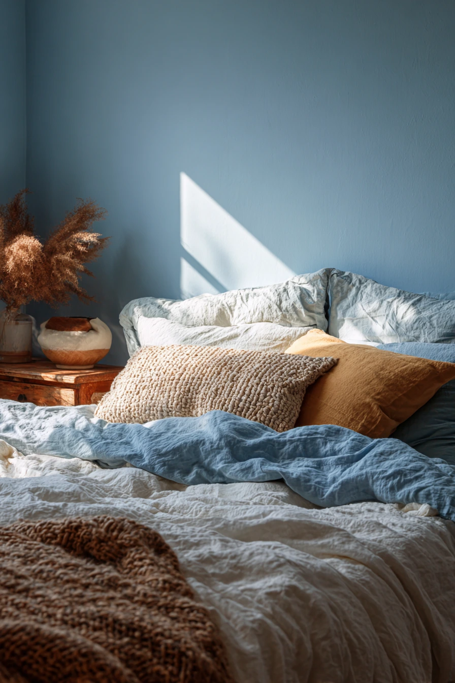 cozy bedroom blue 39