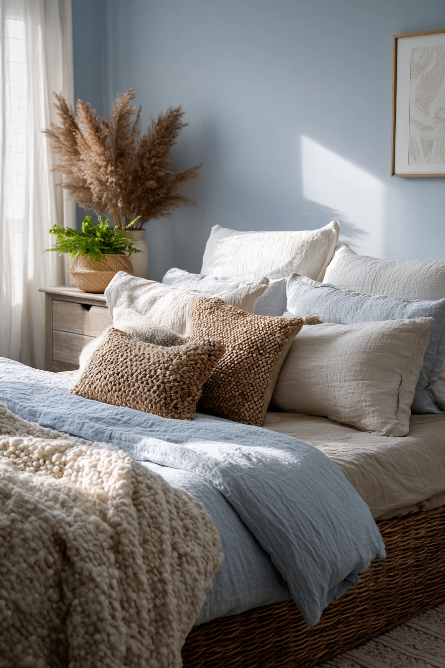 cozy bedroom blue 40