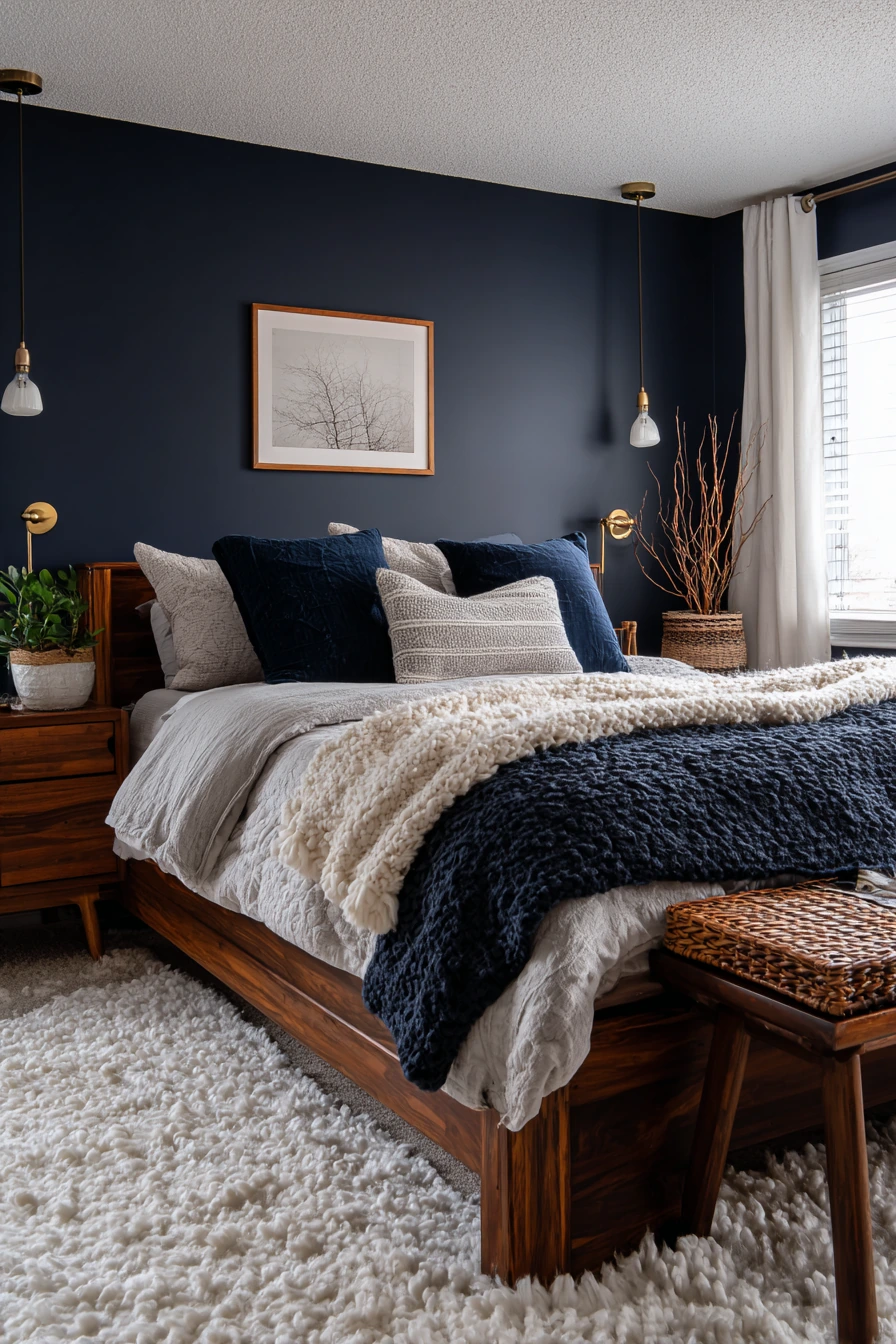 cozy bedroom blue 7