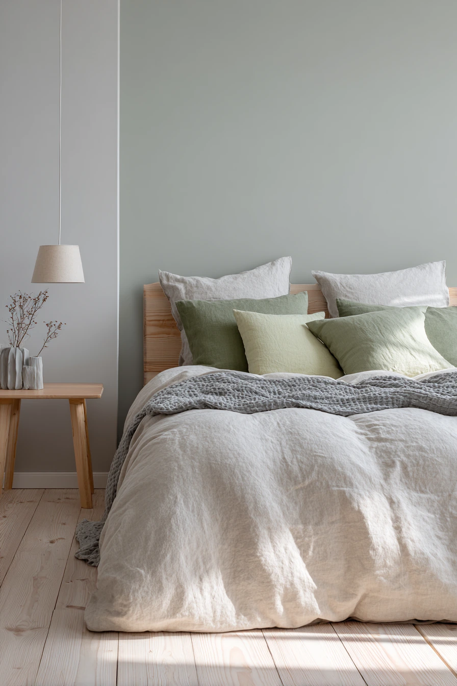 cozy bedroom green 19