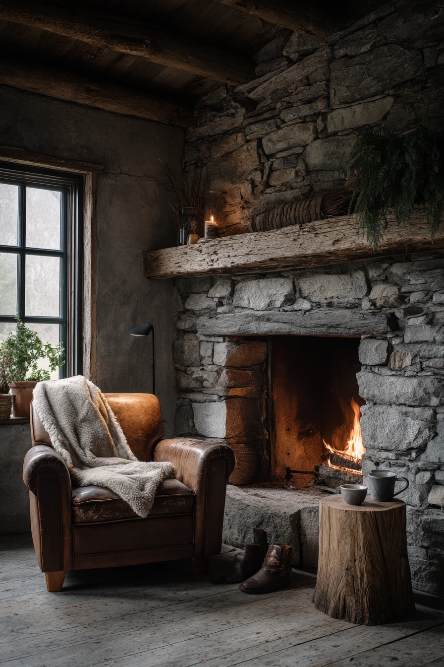 cozy fireplace nook ideas 16