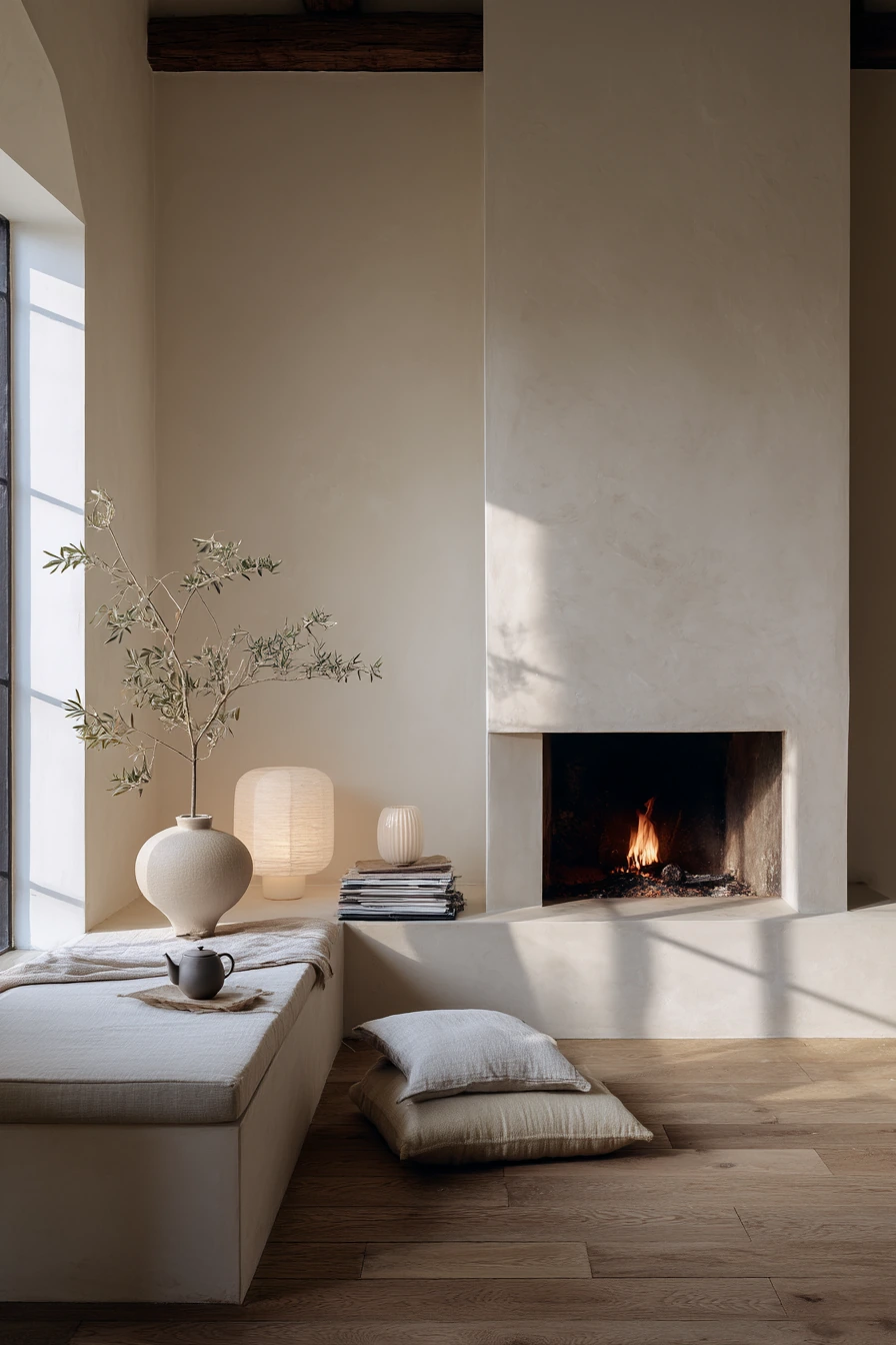 cozy fireplace nook ideas 18