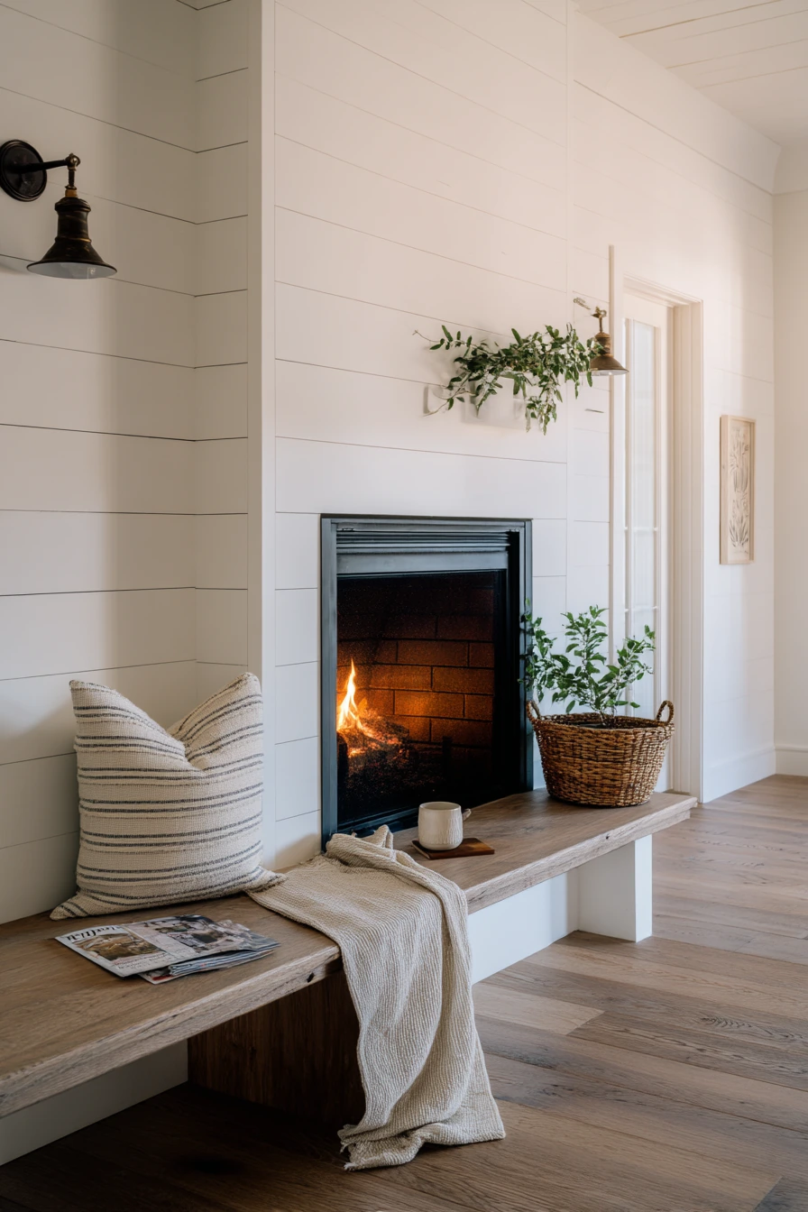 cozy fireplace nook ideas 25