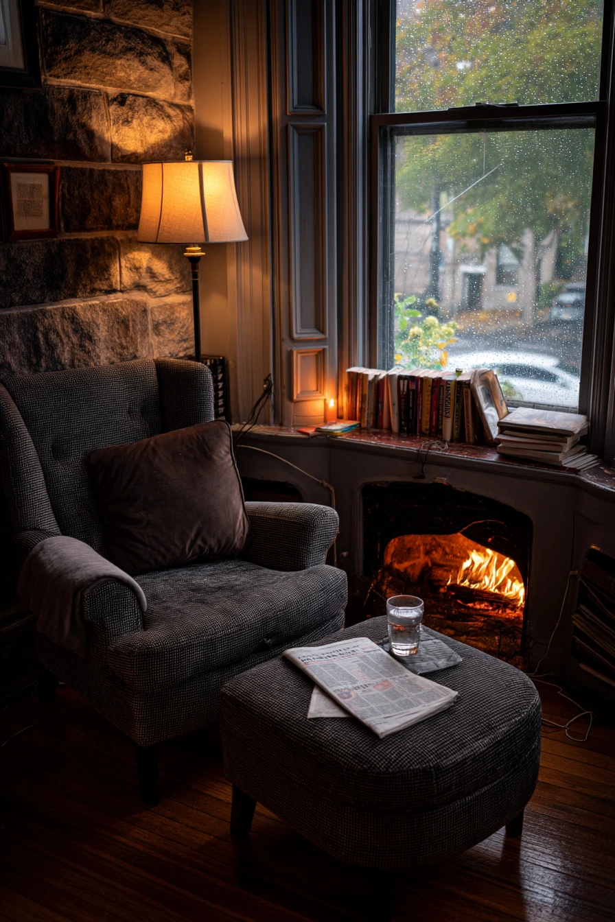 cozy fireplace nook ideas 29