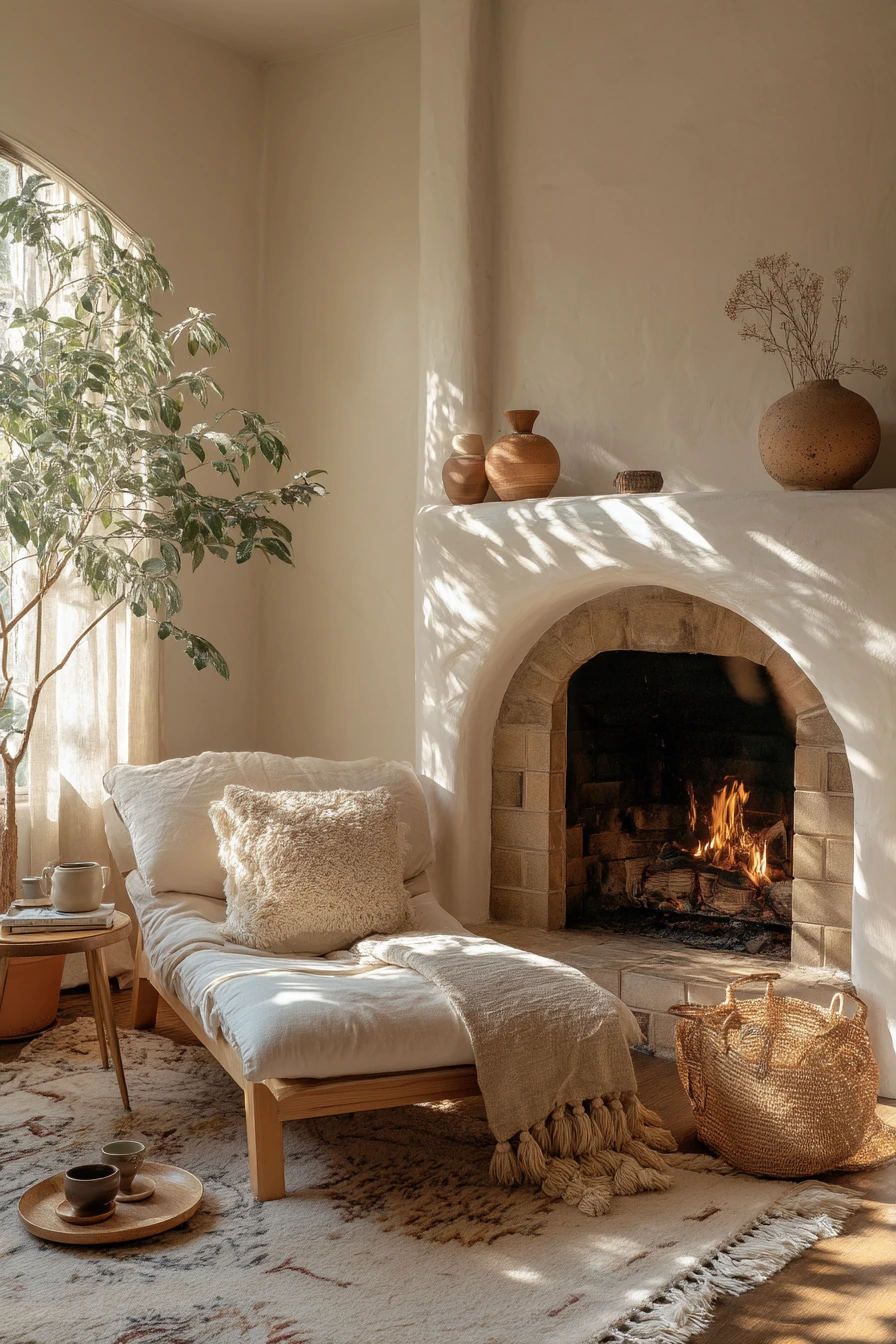 cozy fireplace nook ideas 36