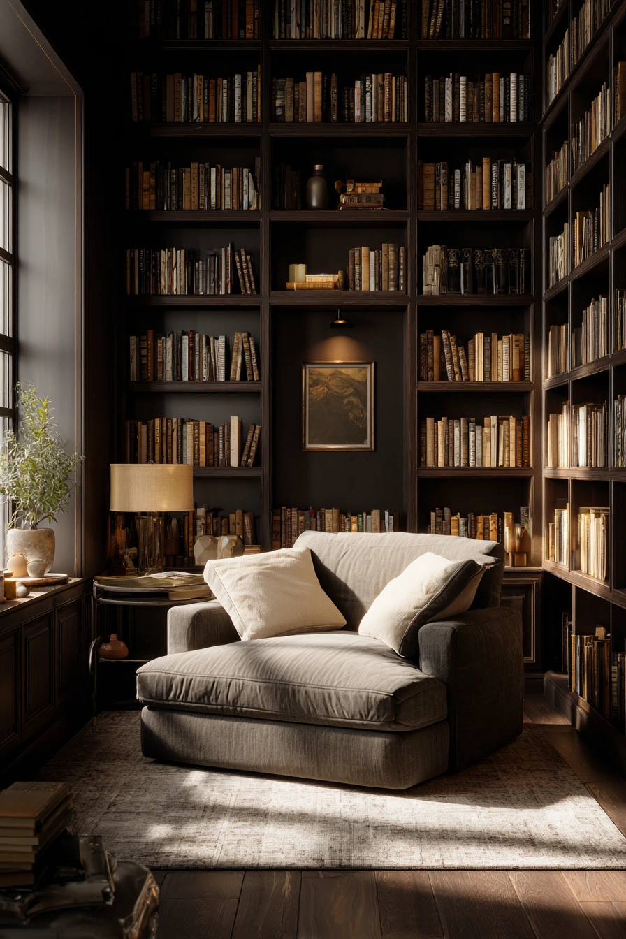 cozy home library 21