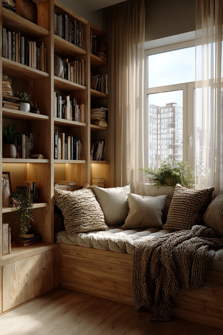 cozy home library 7
