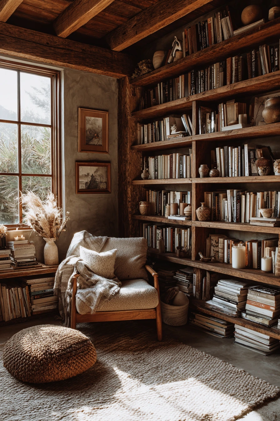 cozy home library 9