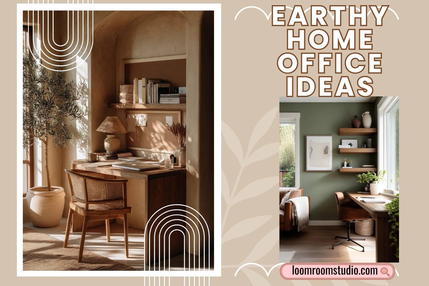earthy home office ideas