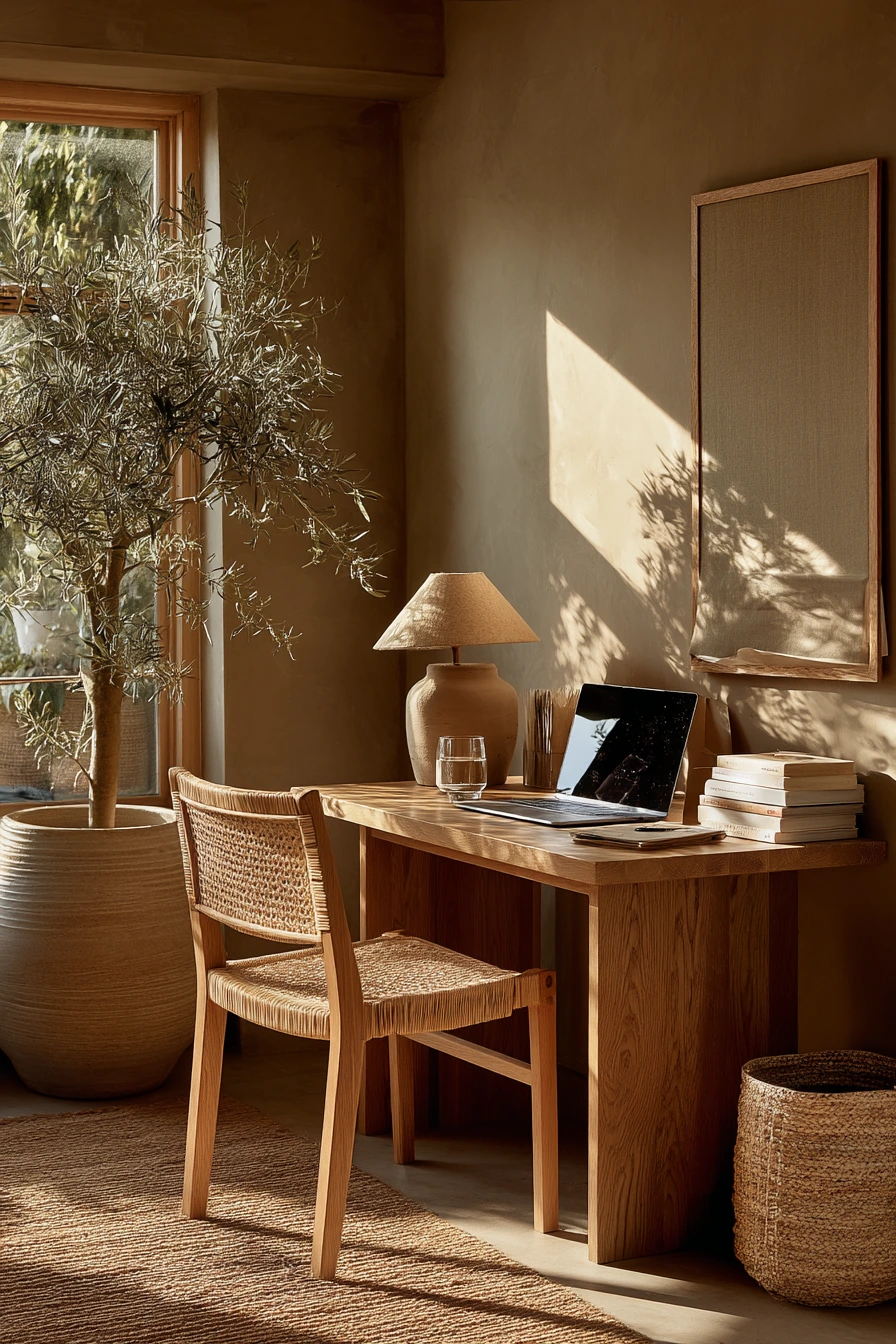earthy home office ideas 2