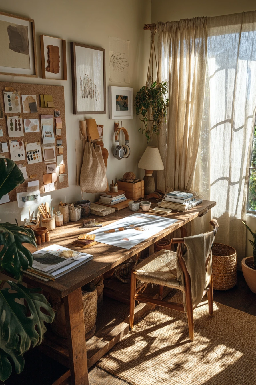 earthy home office ideas 28
