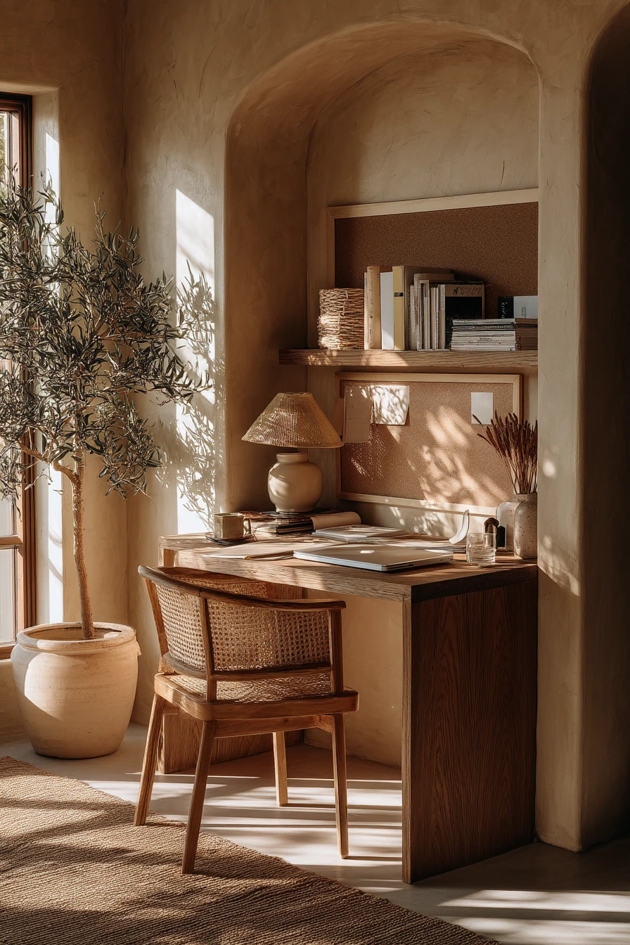 earthy home office ideas 3