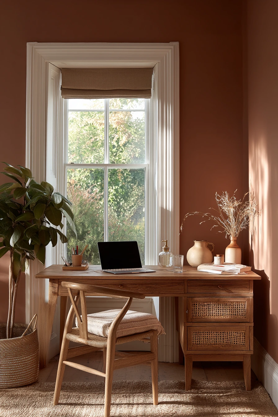 earthy home office ideas 32