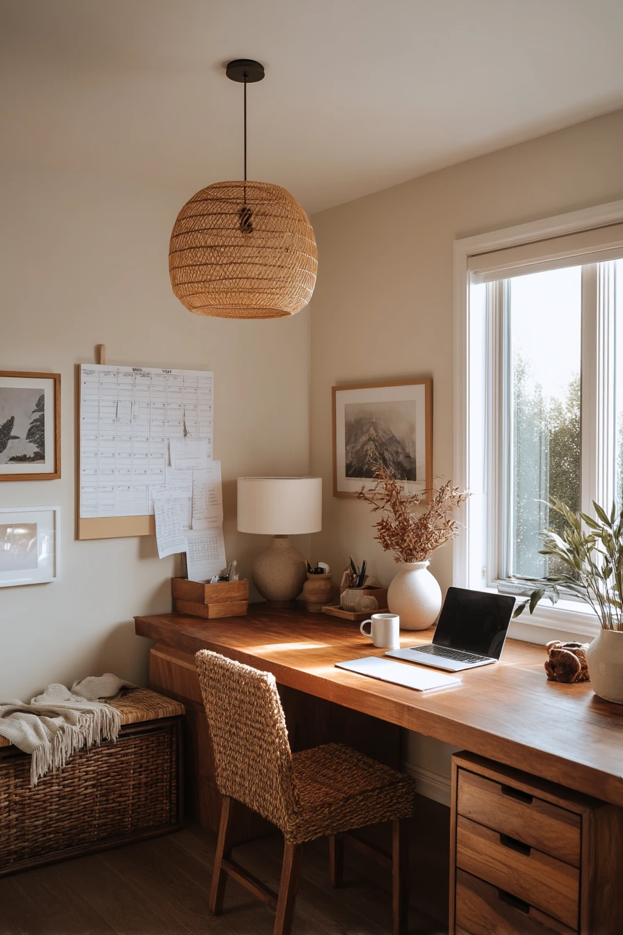 earthy home office ideas 33