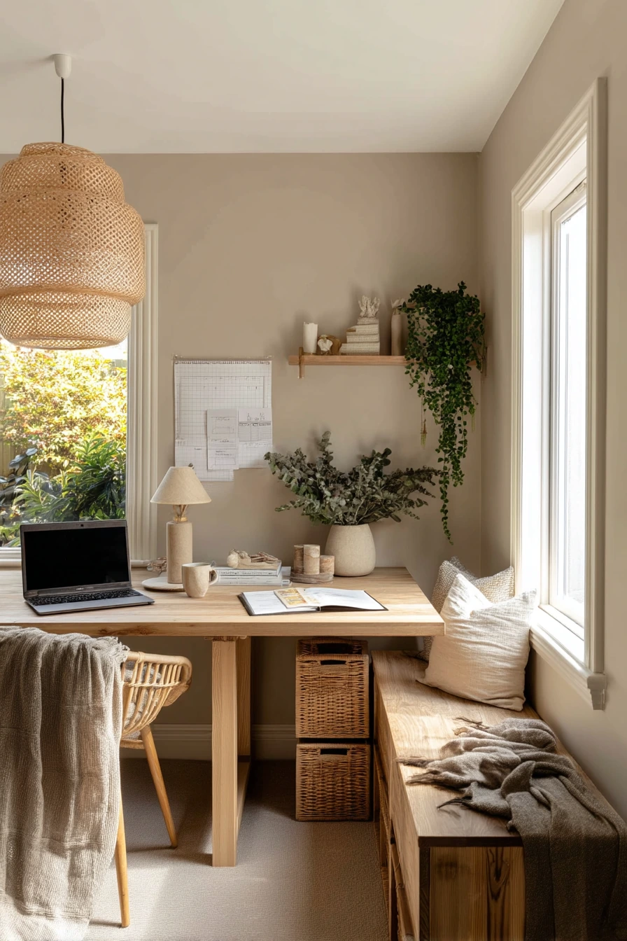 earthy home office ideas 34