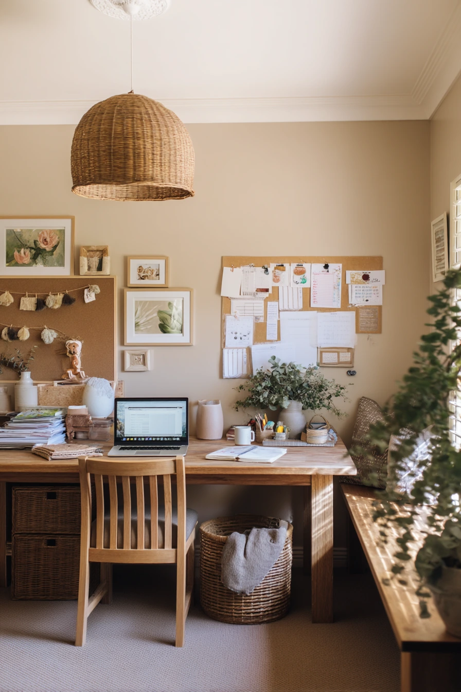 earthy home office ideas 36