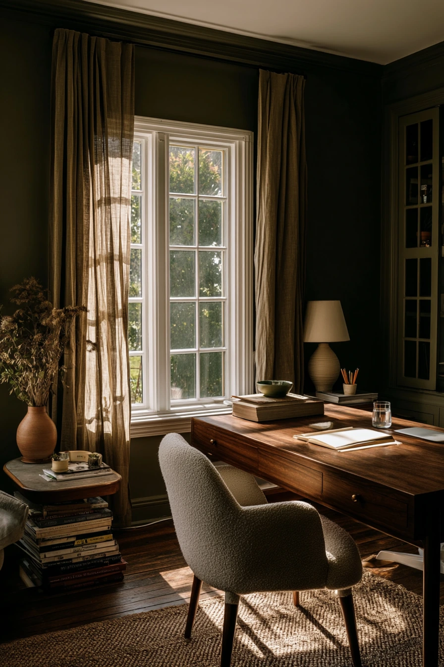 earthy home office ideas 38