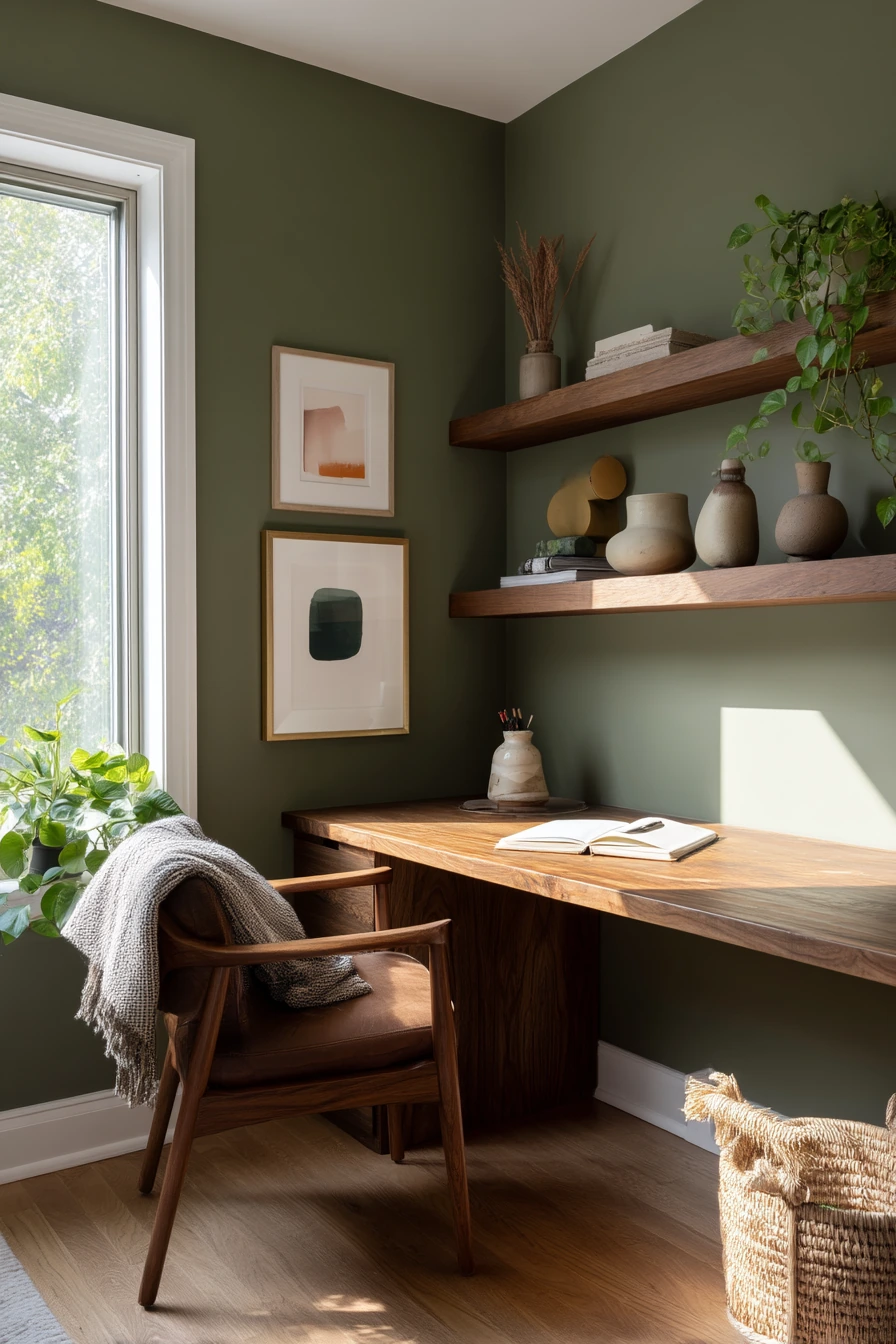 earthy home office ideas 7