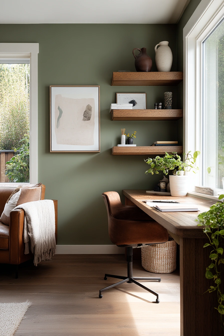 earthy home office ideas 8