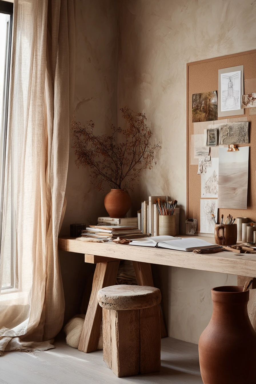 earthy home office ideas 9