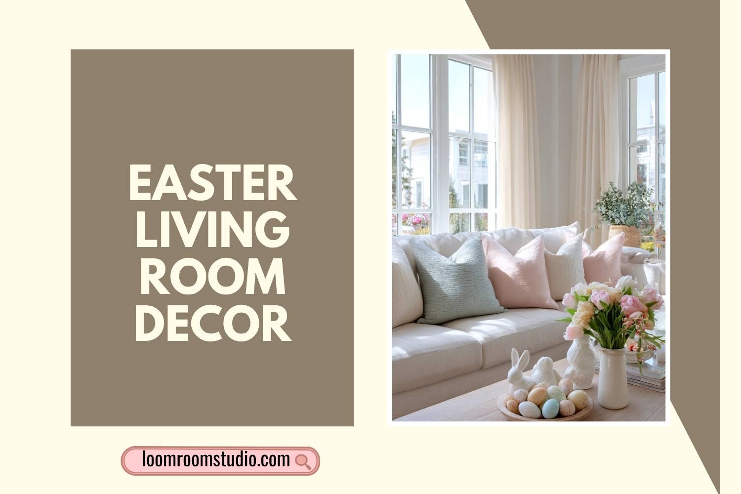 easter living room decor