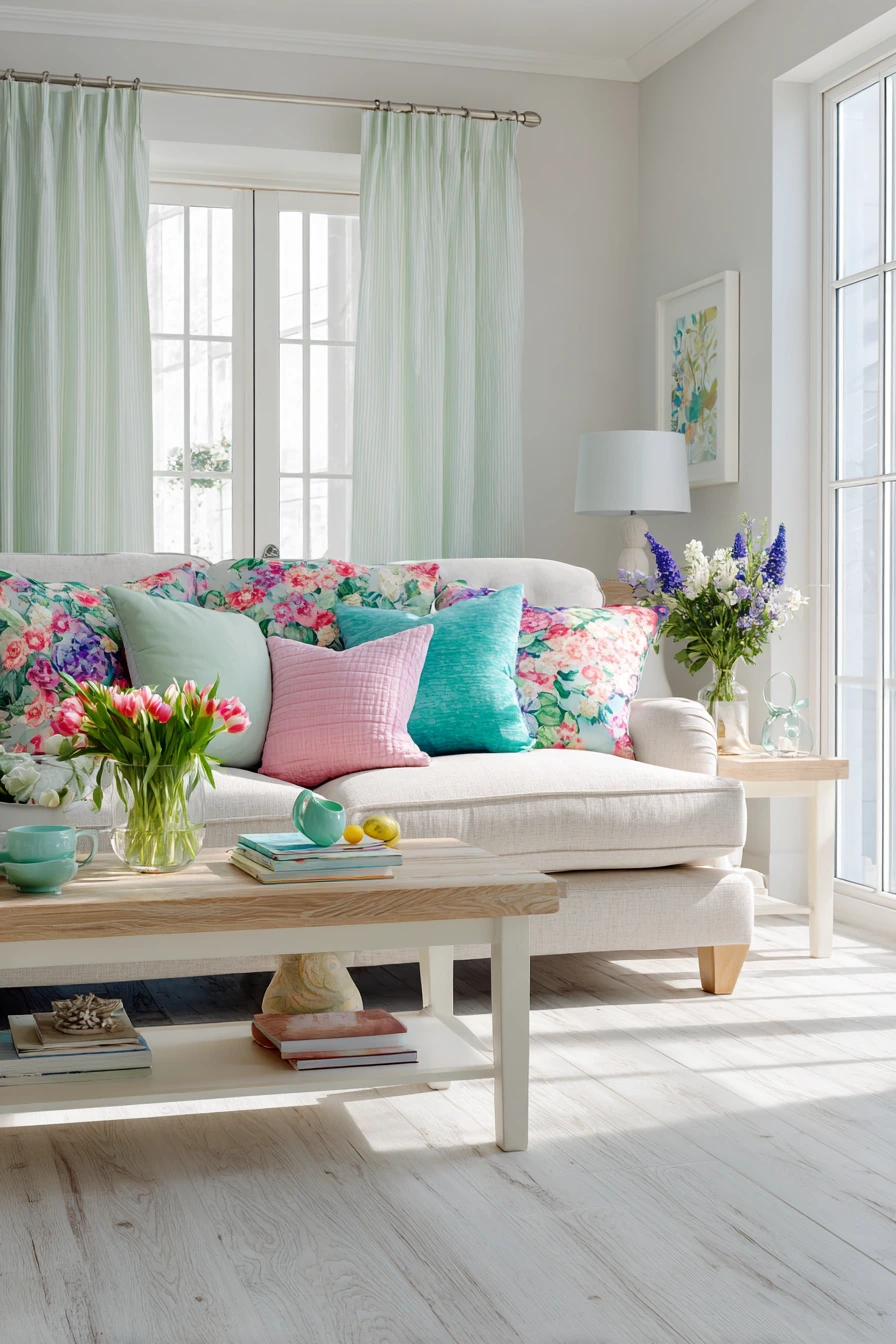 easter living room decor 28