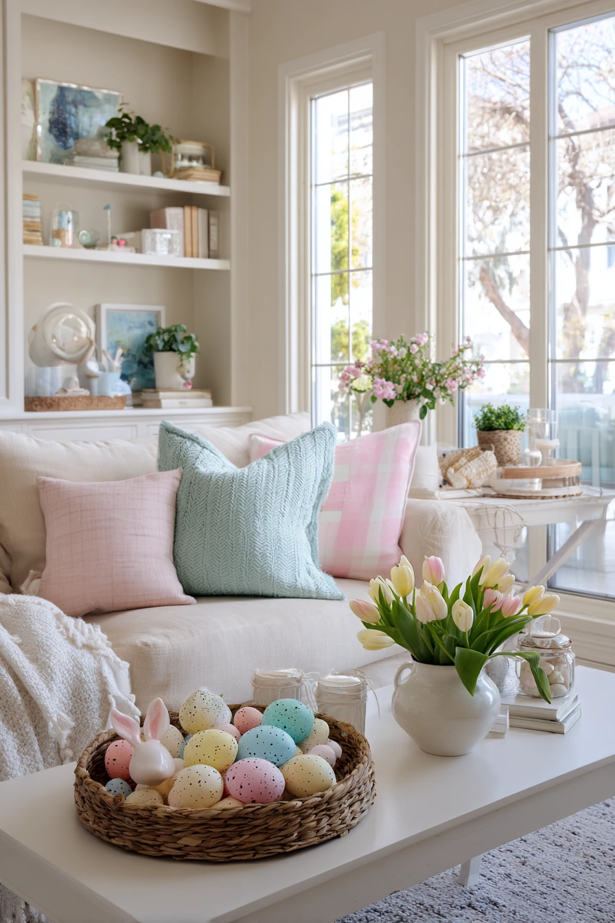 easter living room decor 33