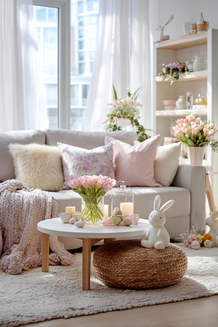 easter living room decor 34