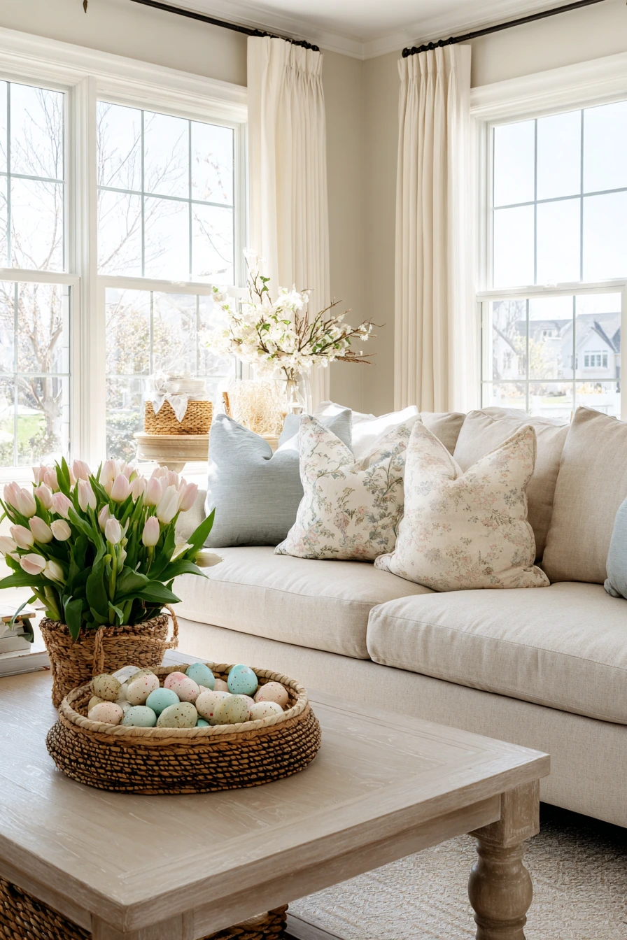 easter living room decor 7