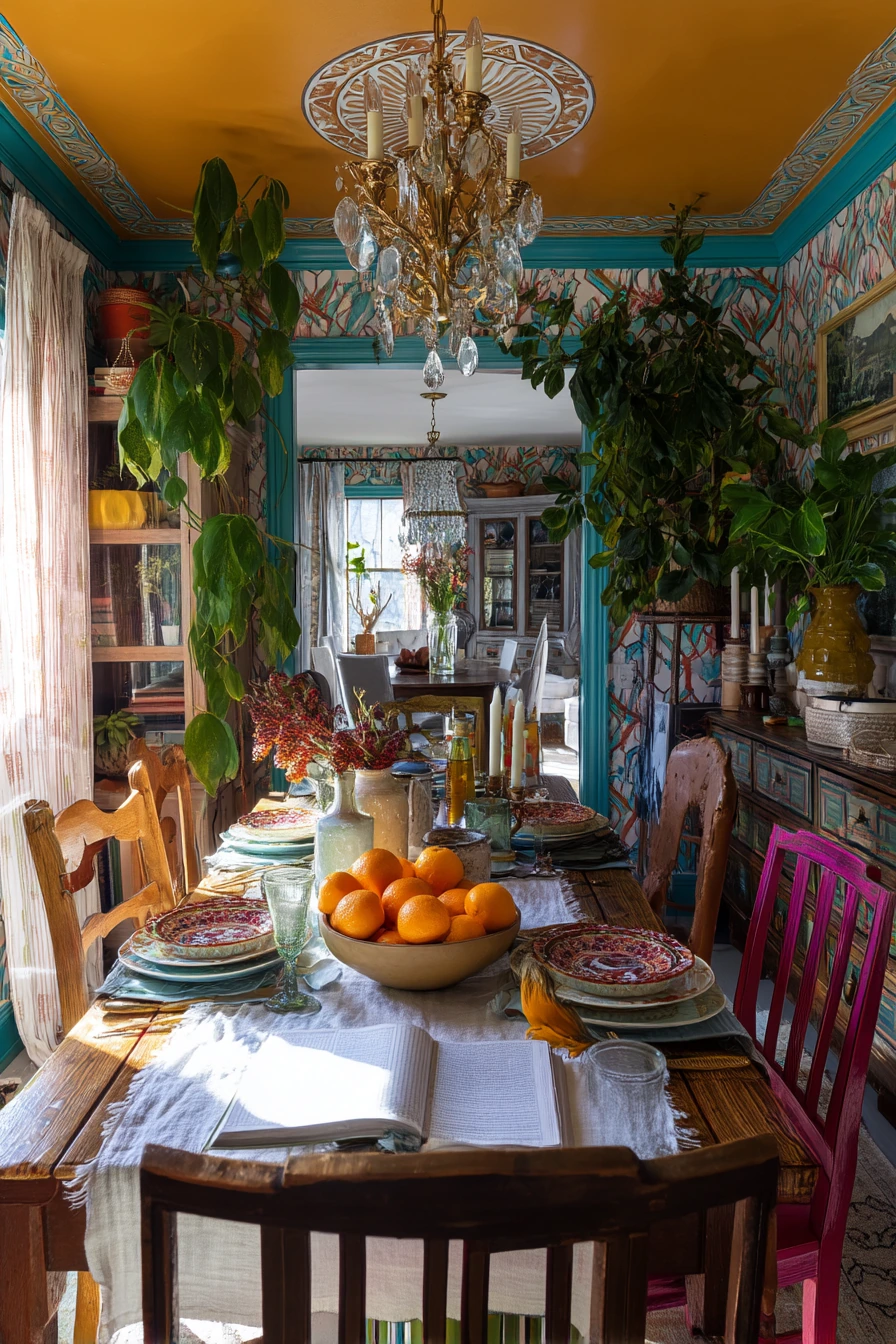 eclectic dining room ideas 17
