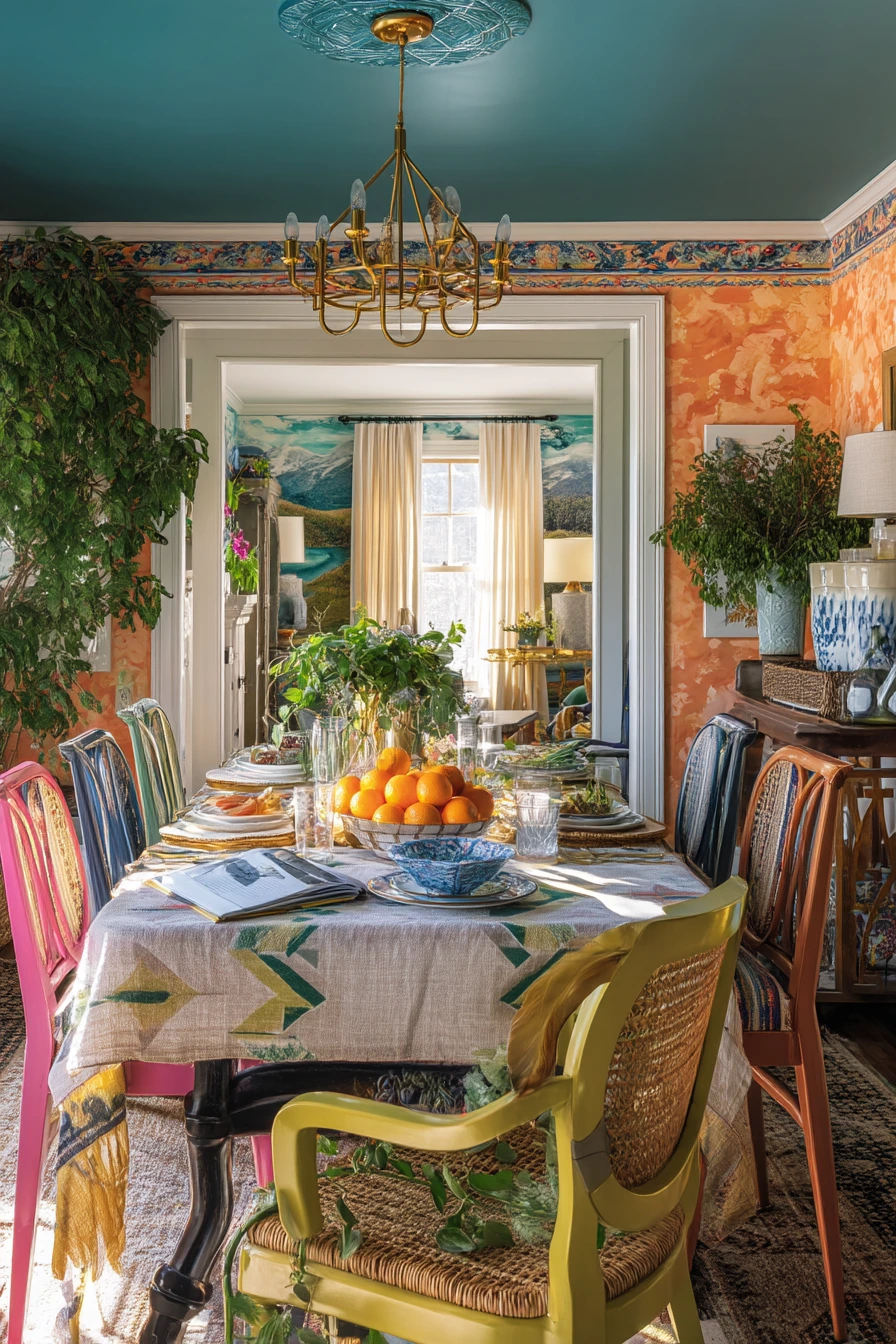 eclectic dining room ideas 18