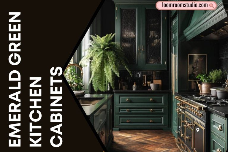 emerald green kitchen cabinets