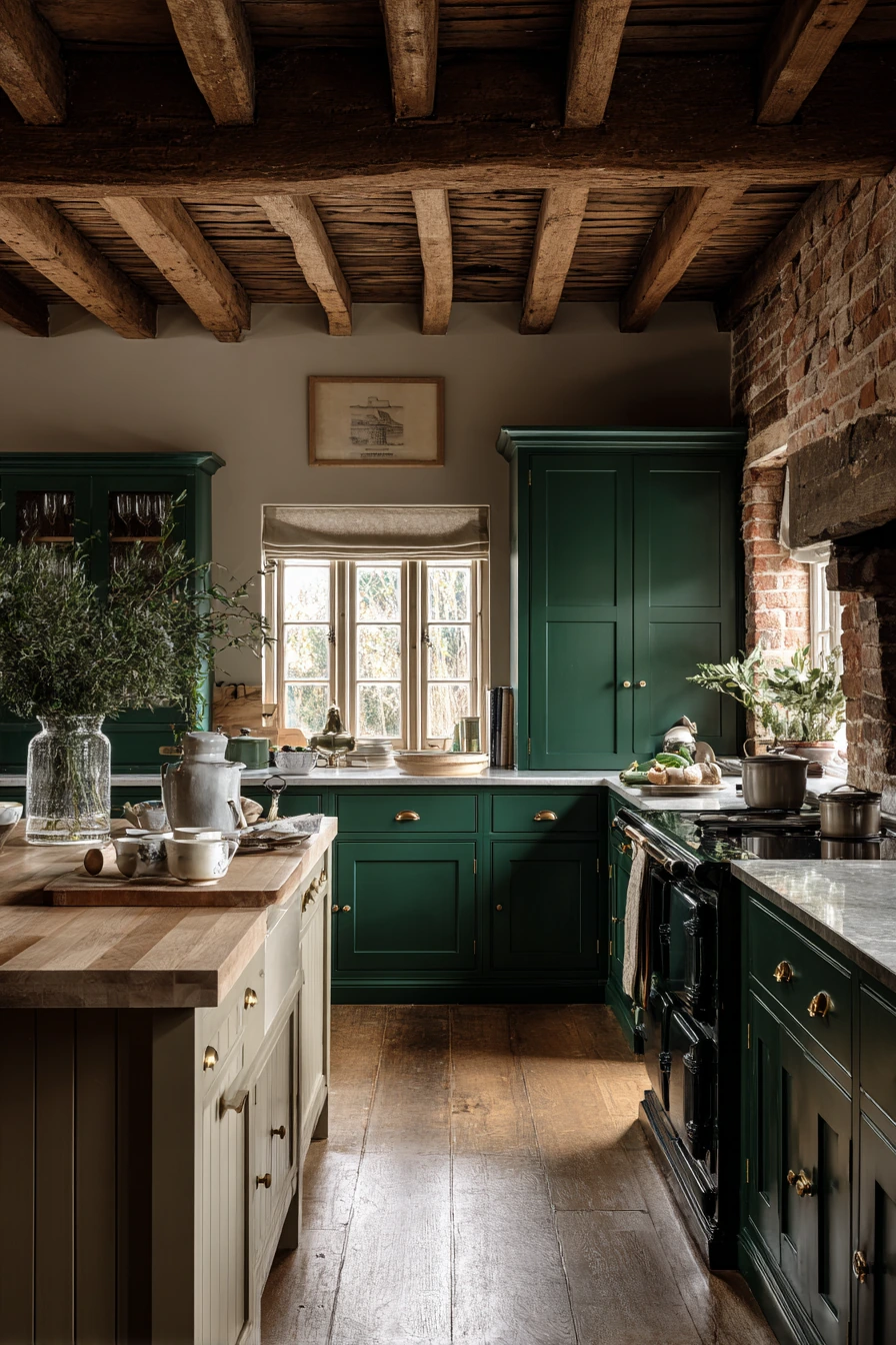 emerald green kitchen cabinets 36