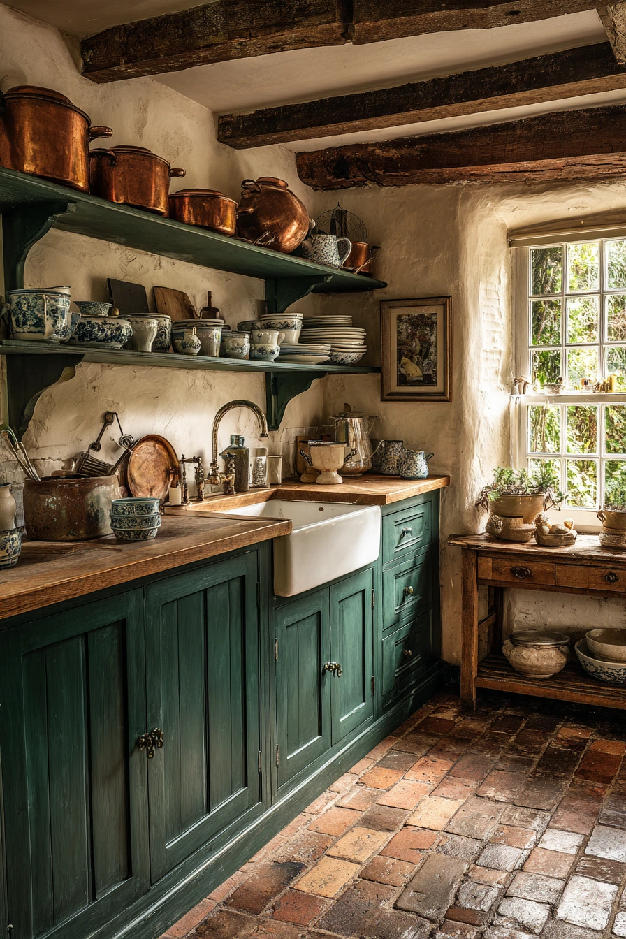 emerald green kitchen cabinets 8