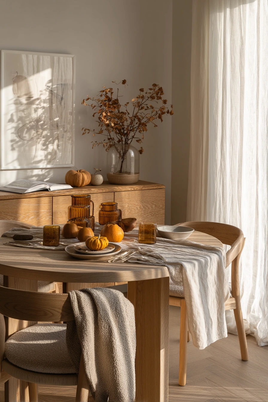 fall dining room decorating ideas 1