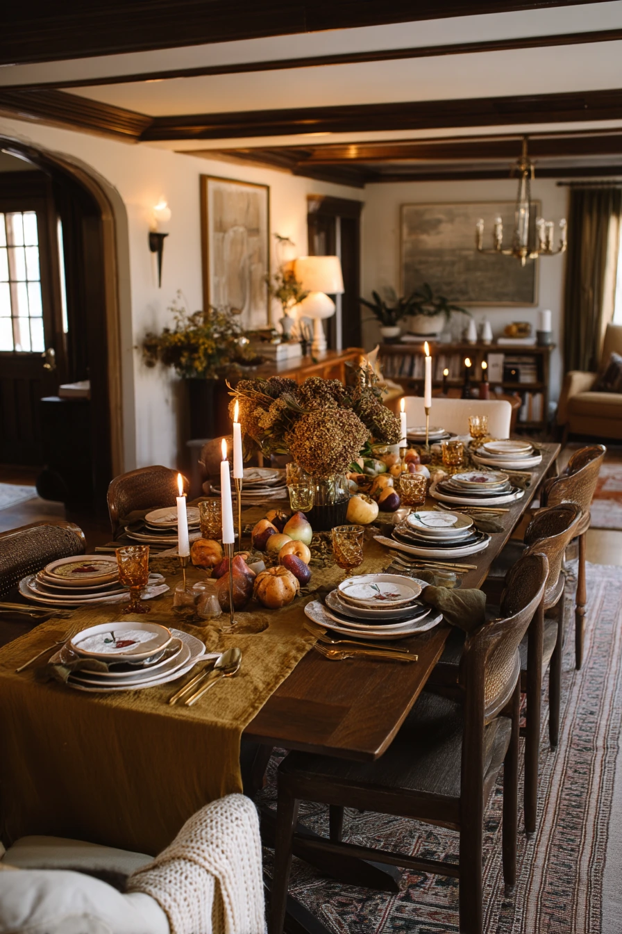fall dining room decorating ideas 26