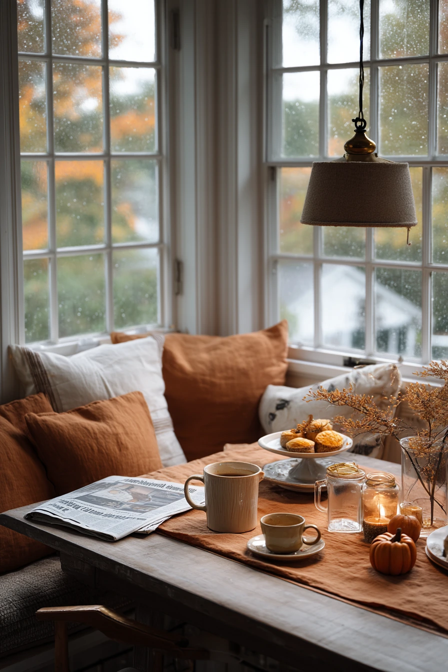 fall dining room decorating ideas 37