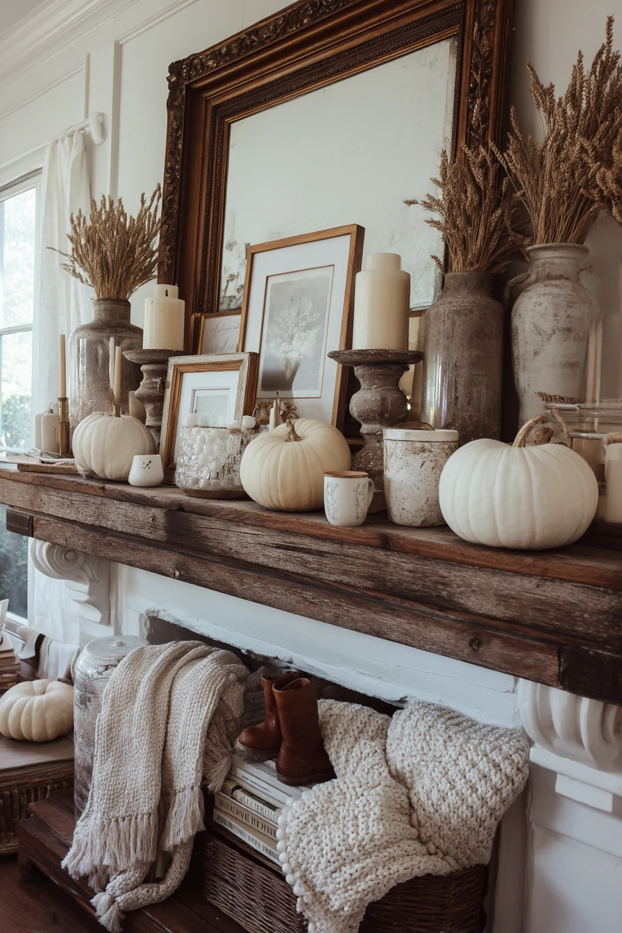 fall mantel decorating ideas 13