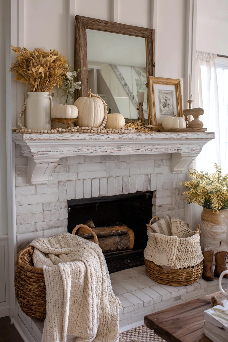 fall mantel decorating ideas 15
