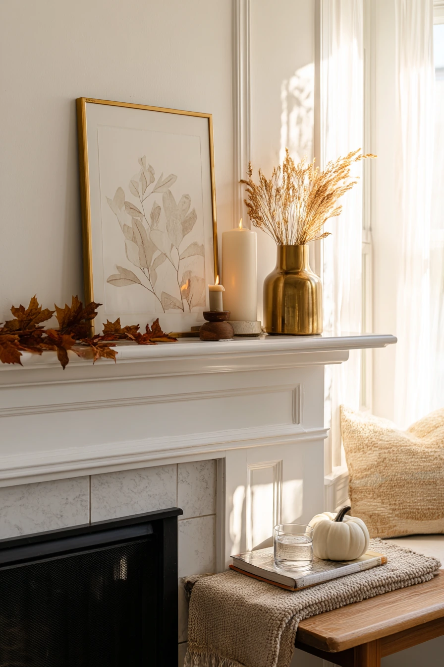 fall mantel decorating ideas 17
