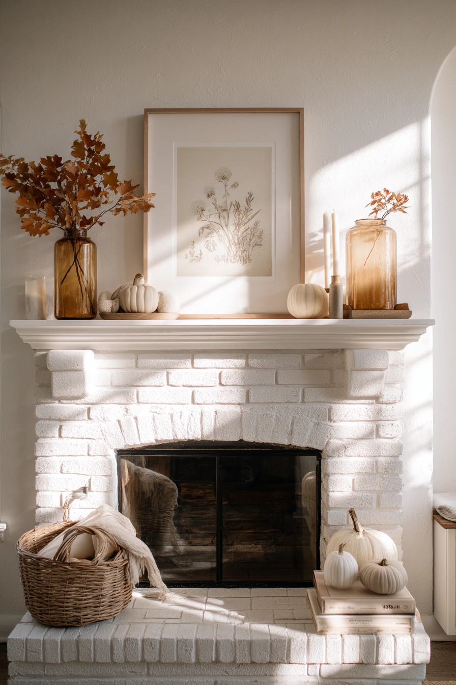 fall mantel decorating ideas 2