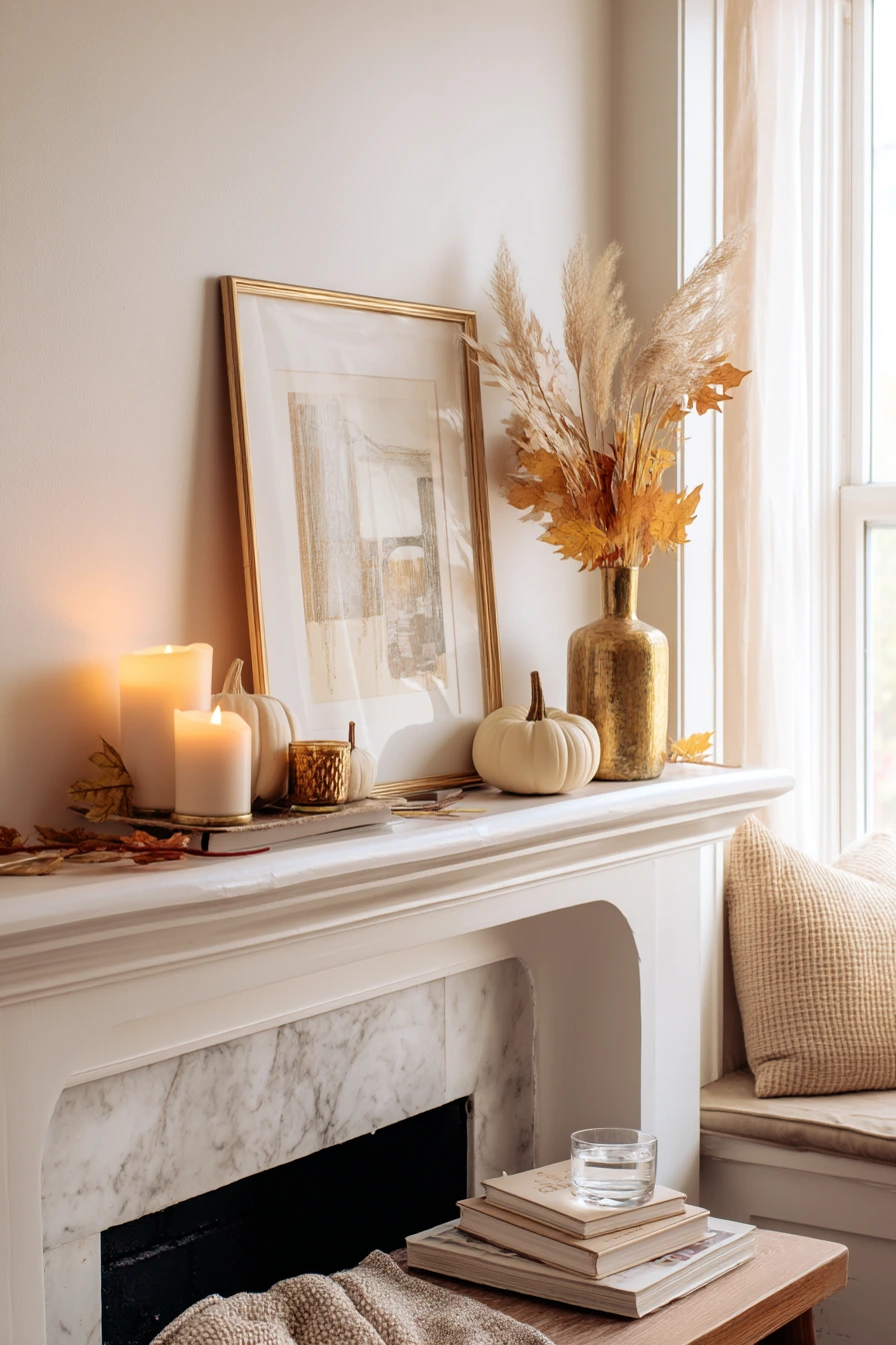 fall mantel decorating ideas 20