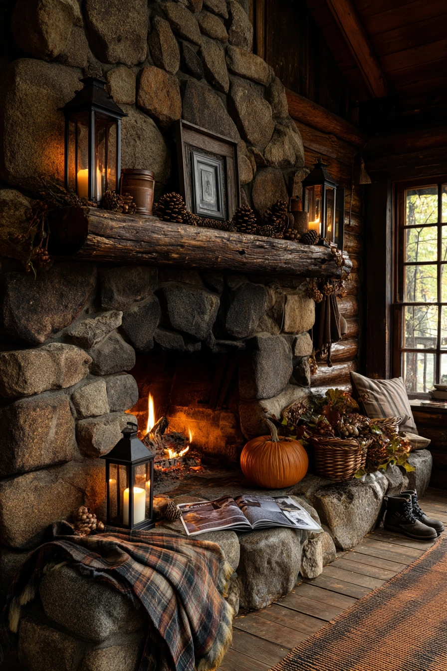 fall mantel decorating ideas 26