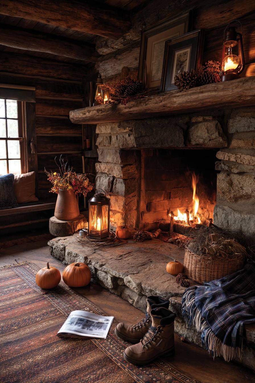 fall mantel decorating ideas 27