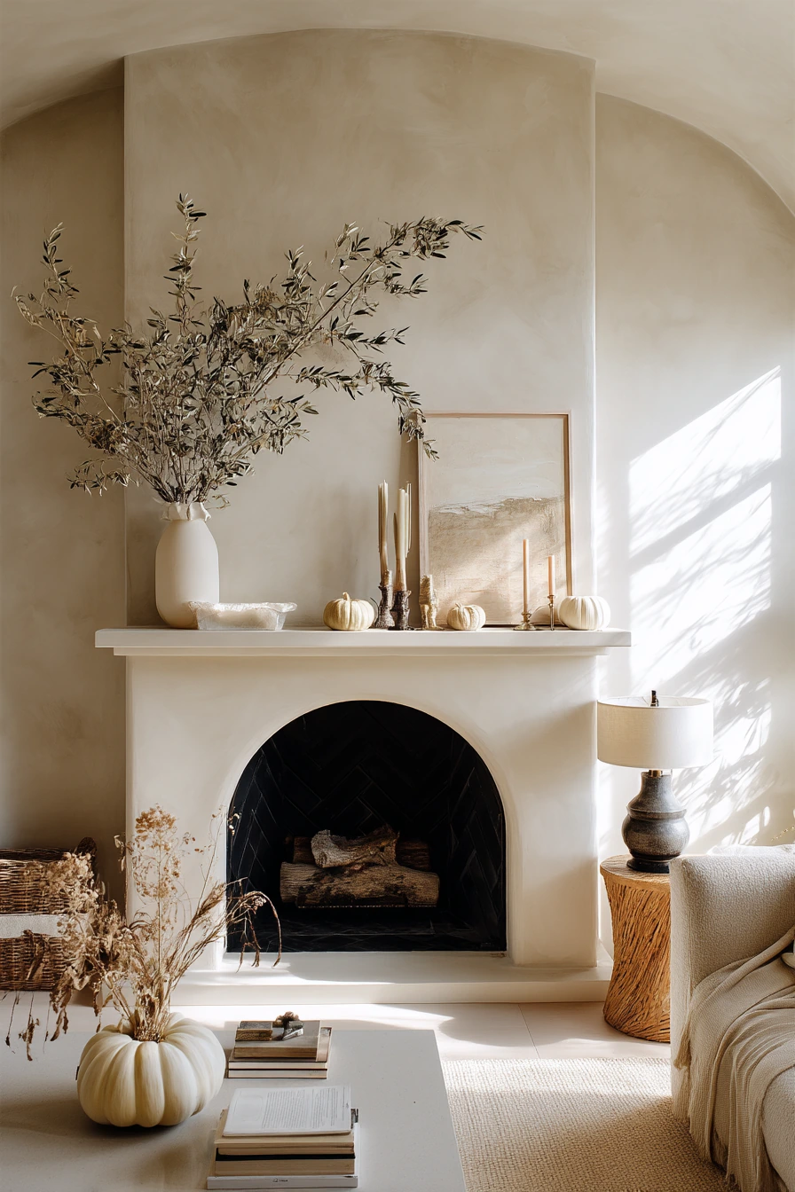 fall mantel decorating ideas 38