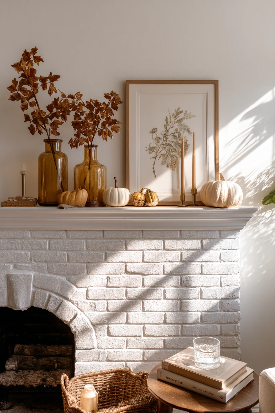 fall mantel decorating ideas 4