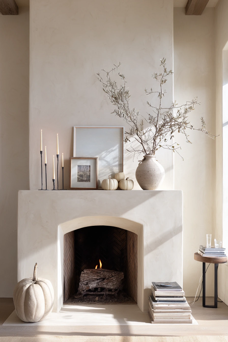 fall mantel decorating ideas 40