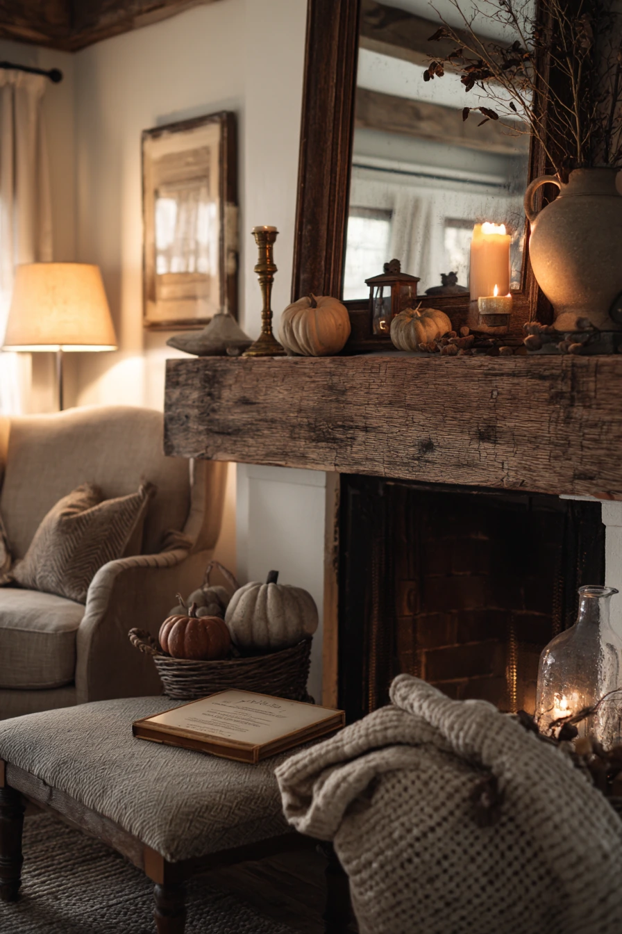 fall mantel decorating ideas 6